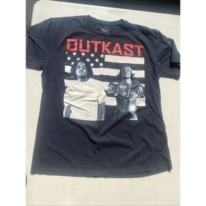 Outkast Black Graphic T Shirt Men's Medium Hip Hop Rap Tee Big Boi Andre 3000